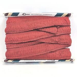 Vtg Conso Brush Fringe 2" Terracotta Red Trim Sewing Drapery Upholstery 9.5 yds